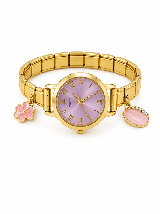 Ρολόι Italian set charms gold
