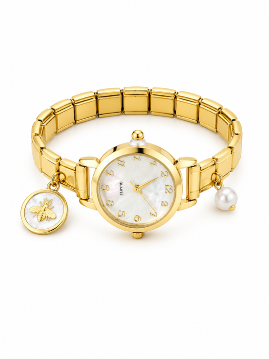 Ρολόι Italian set charms gold