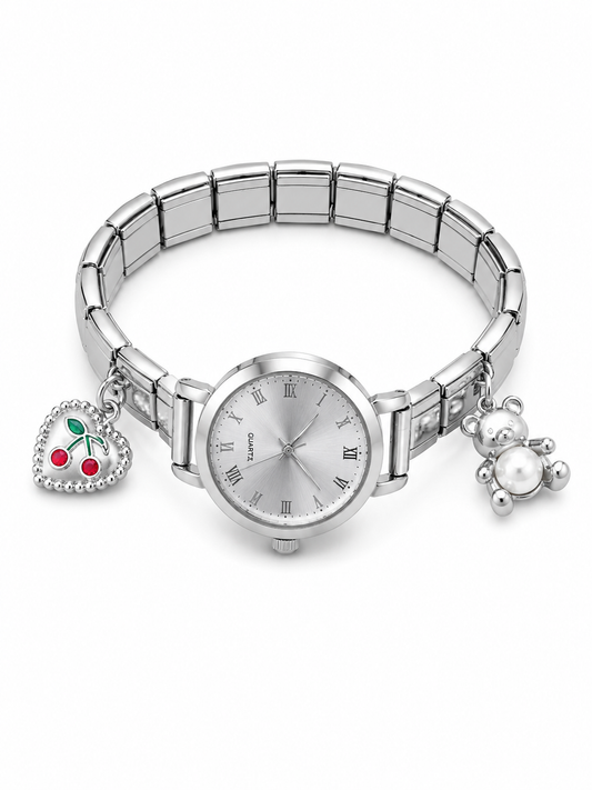 Ρολόι Italian set charms silver