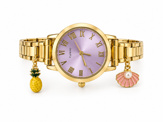 Ρολόι Italian set charms gold
