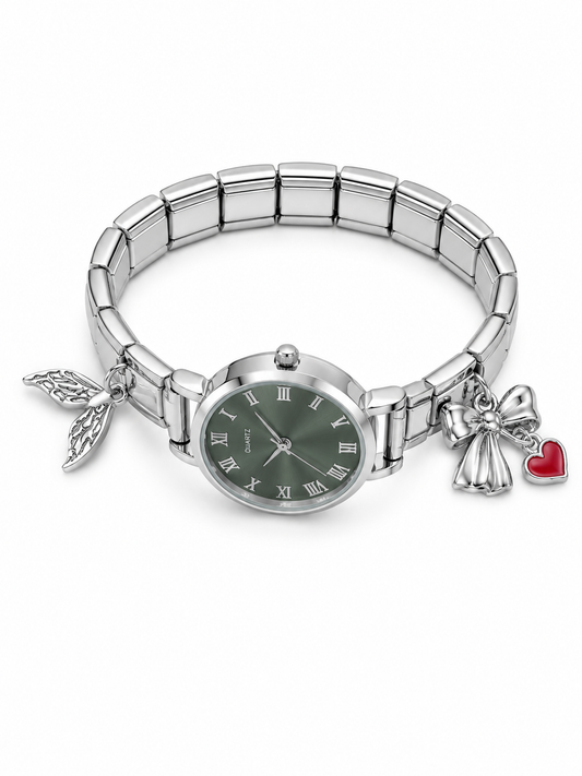 Ρολόι Italian set charms silver