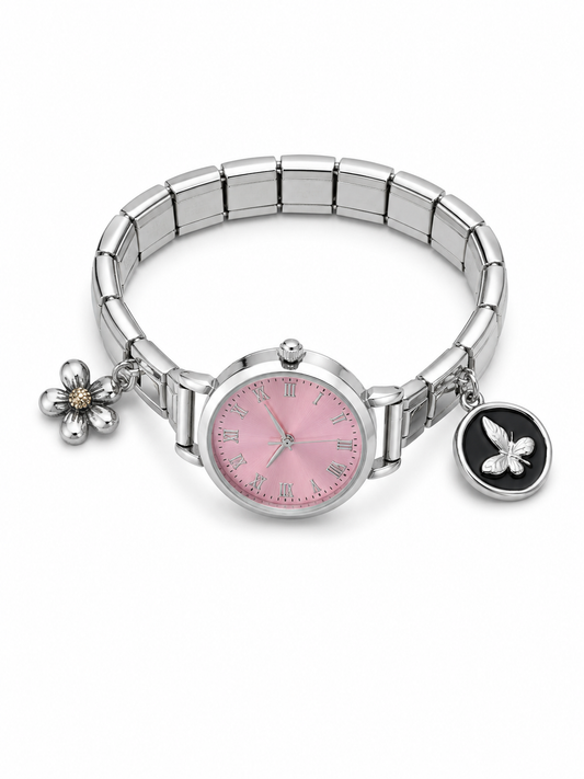 Ρολόι Italian set charms silver