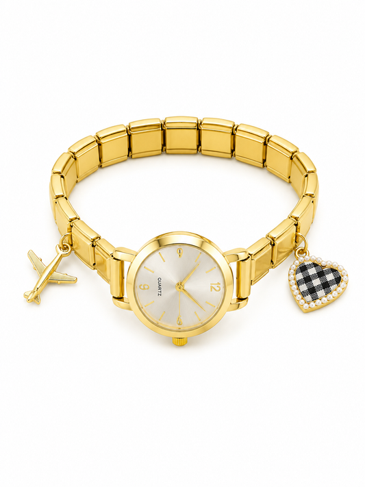 Ρολόι Italian set charms gold
