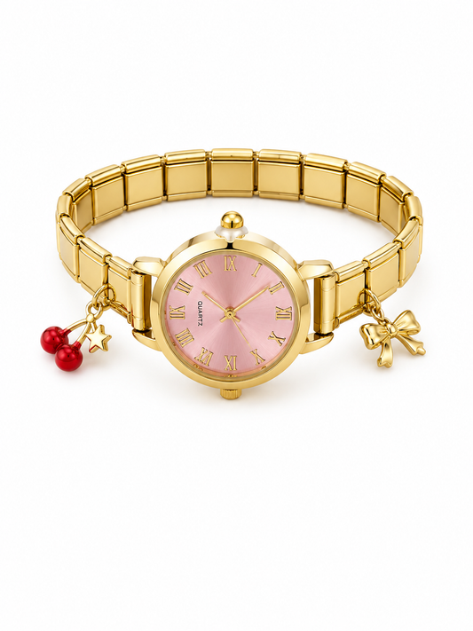 Ρολόι Italian set charms gold