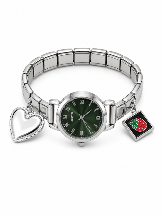 Ρολόι Italian set charms silver