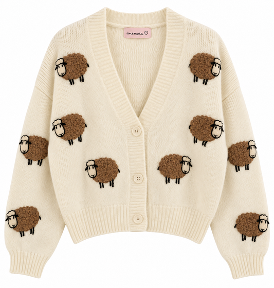 Sheep cardigan λευκό