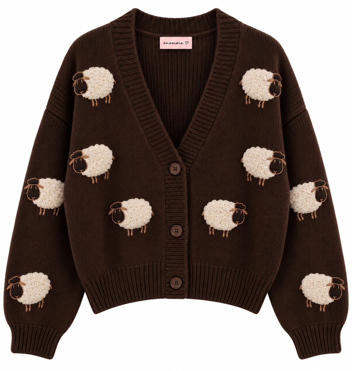 Sheep cardigan καφέ