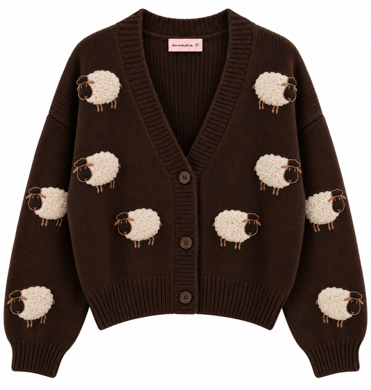 Sheep cardigan καφέ